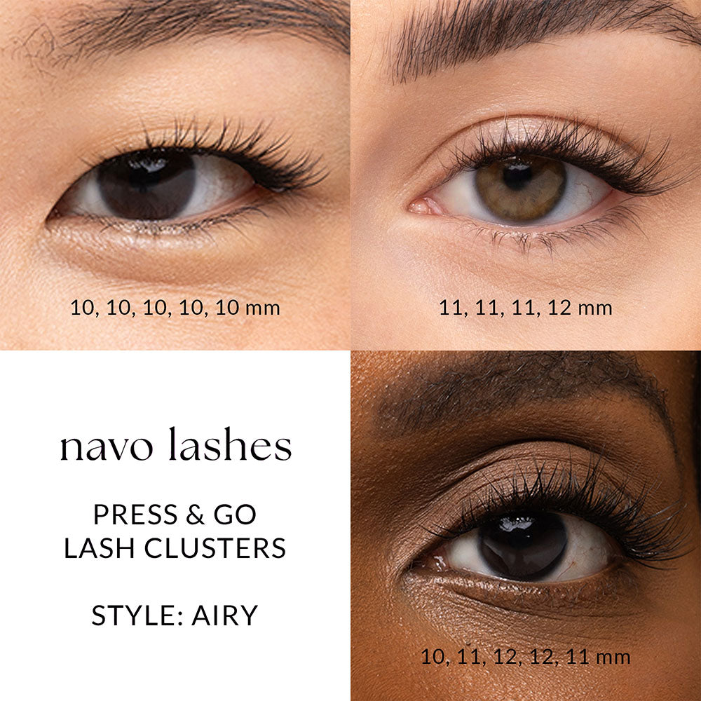 Airy - 36 Press & Go Lash Clusters