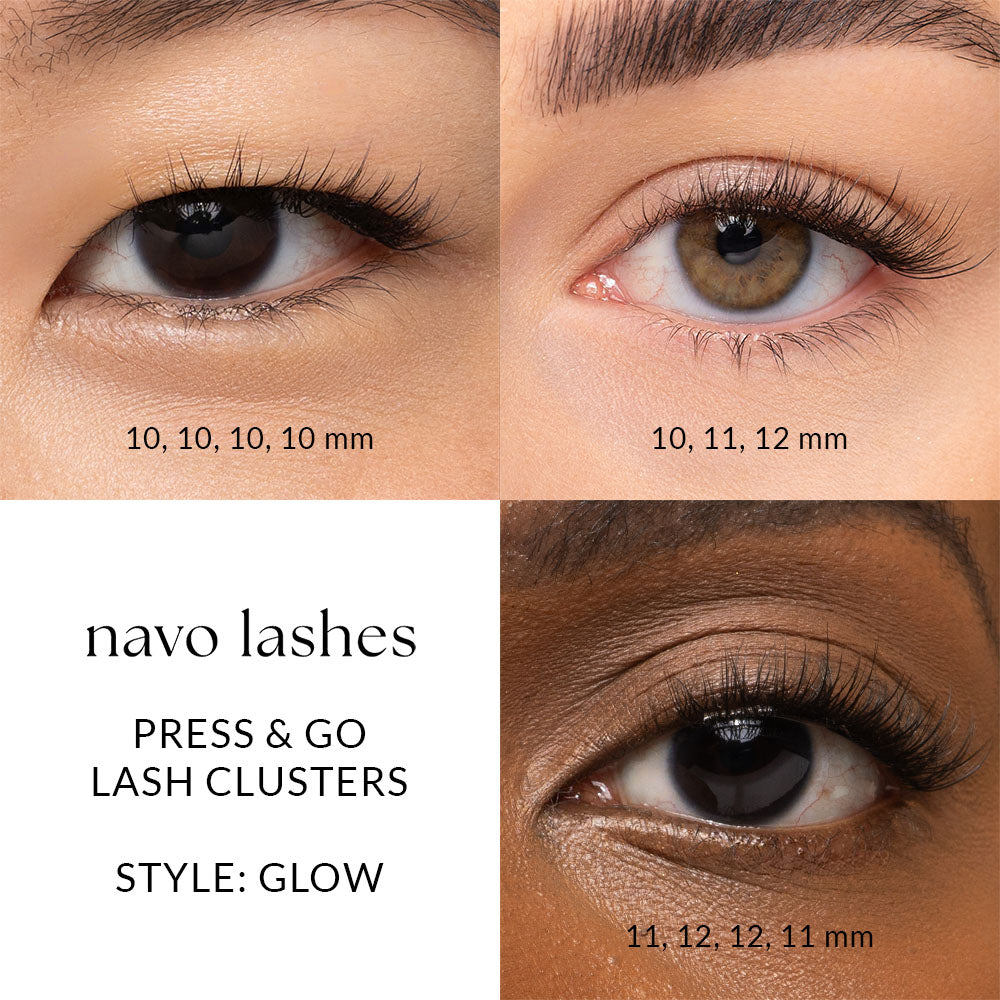 Glow - 36 Press & Go Lash Clusters